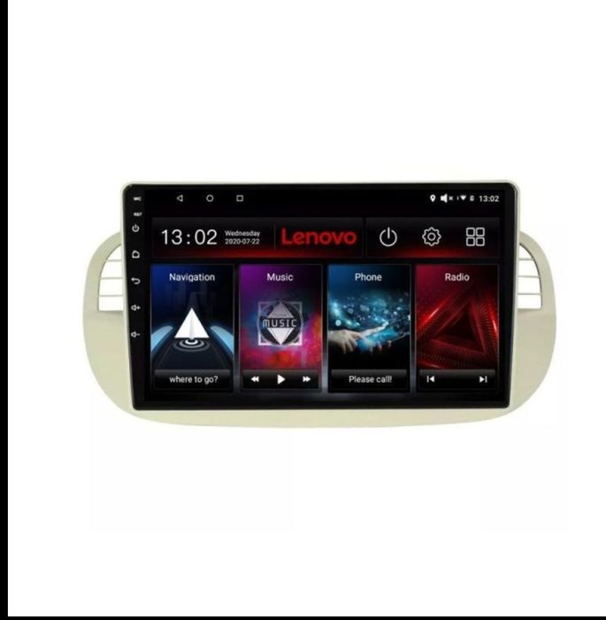 Navigatie Fiat 500 intre anii 2007-2015 Android radio gps internet 4+6