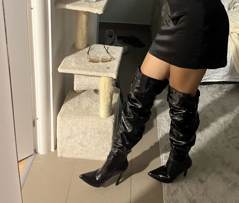 cizme lungi, nepurtate