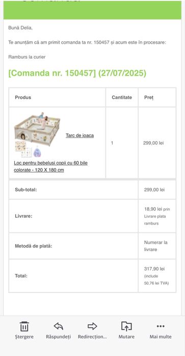 Tarc de joaca ca nou