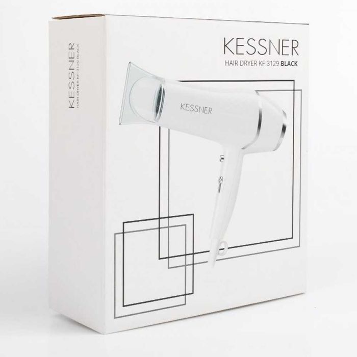Професионален сешоар Kessner 2100W - черен/бял