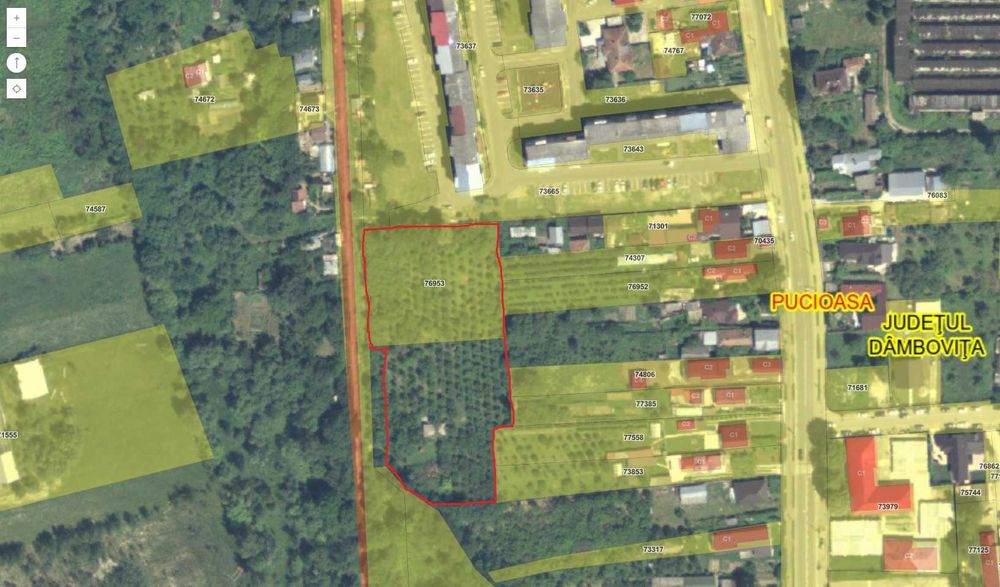 Teren intravilan cu suprafața de 6307 m² in Pucioasa