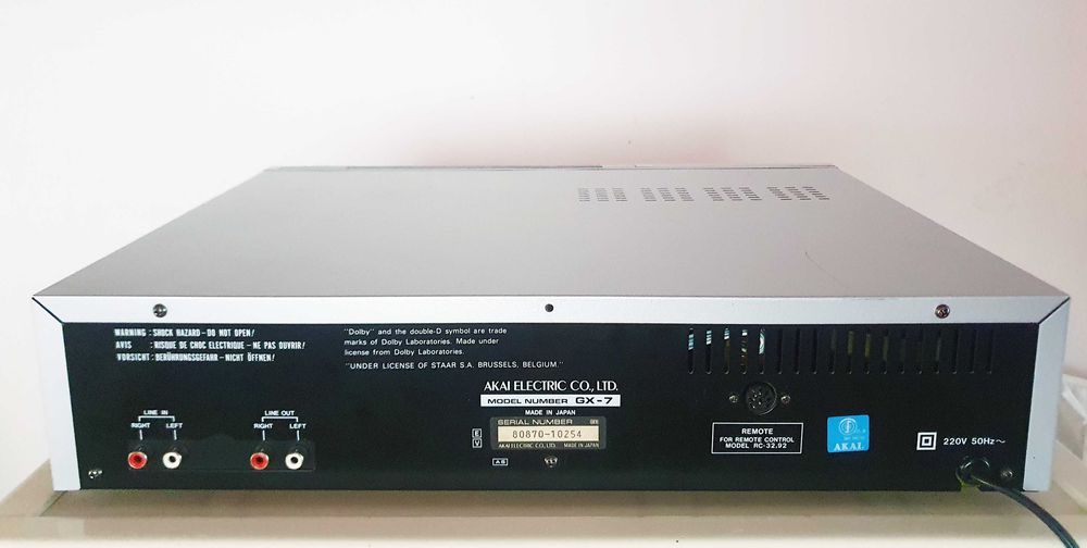 Deck Akai GX-7 - 3 capete dublu cabestan