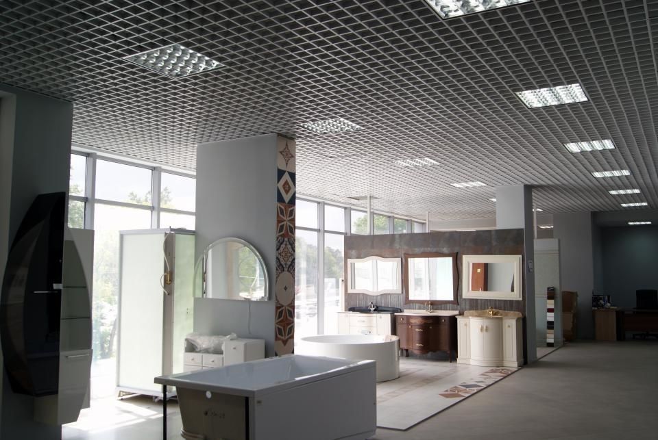 Потолок Грилято ячейки сетка  grilliato setka patalok yacheyka(8)