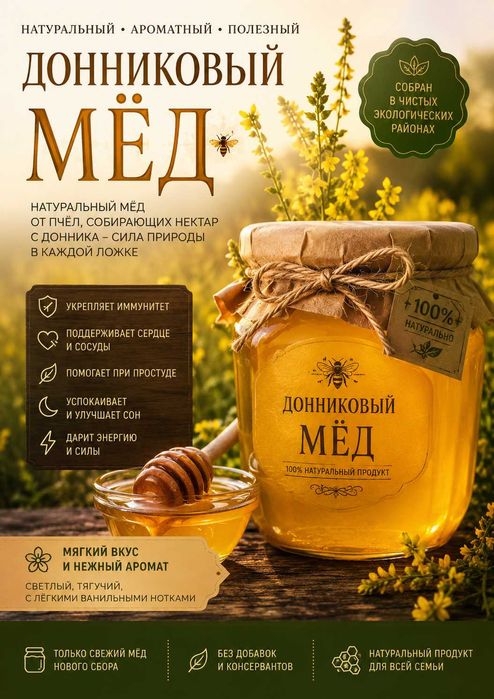 Катон Карагайский натуральный мёд