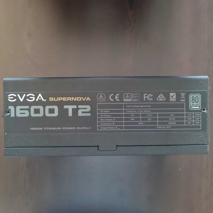 ЗА ЧАСТИ->EVGA SuperNOVA 1600 P2 Power Supply, 80 Plus Platinum 1600W