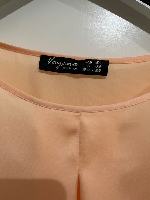 Дамска елегантна блуза Ваяна, размер 52, материя коприна