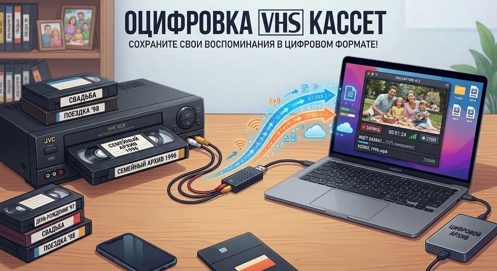 Оцифровка VHS касеты