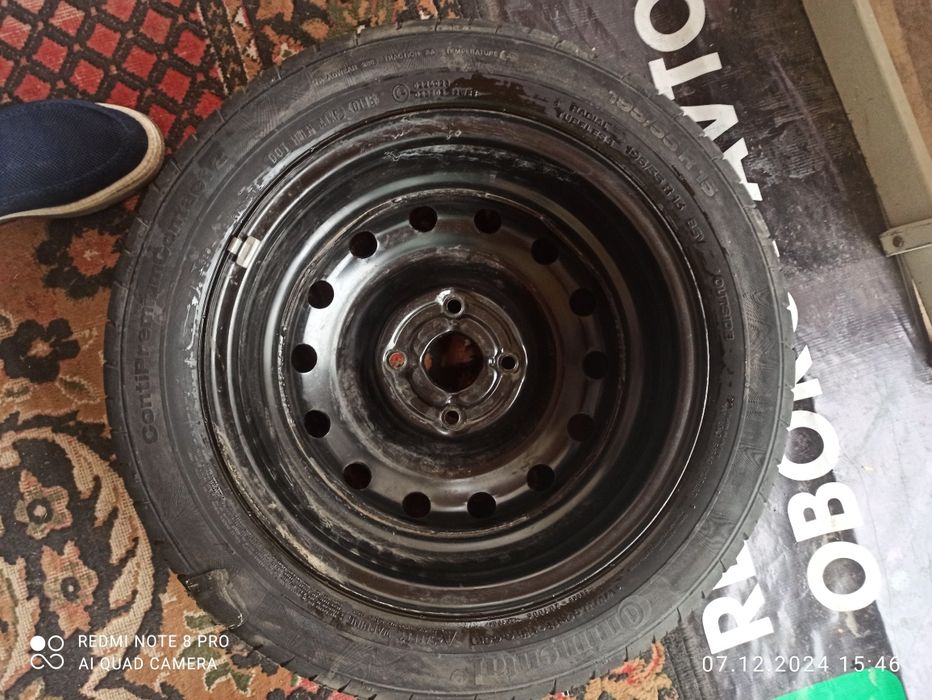 балоон с диском на запаску continental.  15 размер Лачетти