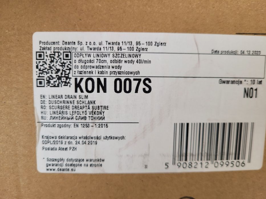 NOU - Rigola Slim Deante 70 cm