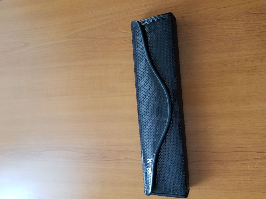 Geanta plic neagra cu paiete