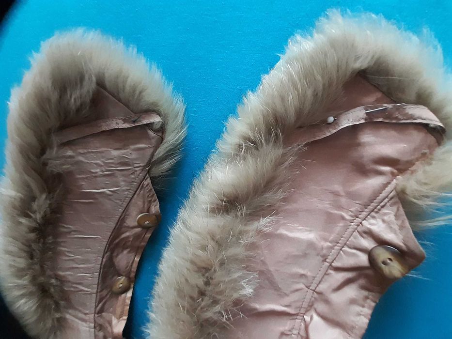 Перчатки,Мех воротники.