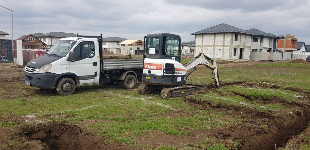 Inchiriere Miniexcavator sapaturi mecanizate