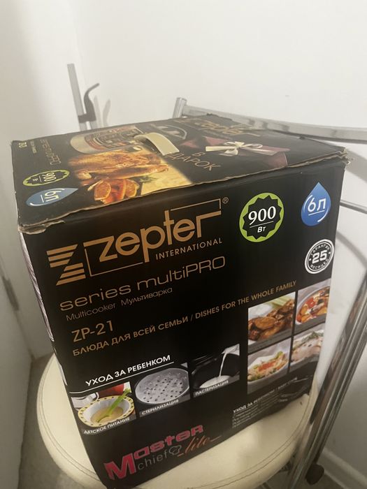 Мультиварка zepter новая 6л