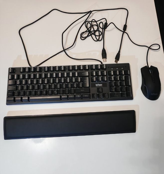 Set Tastatura si Mouse RedThunder K10 Gaming QWERTZ DE Metal RGB 7D Er