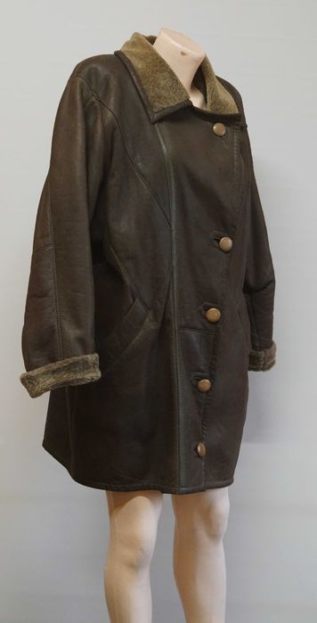 Cojoc blana naturala maro marimea L/XL