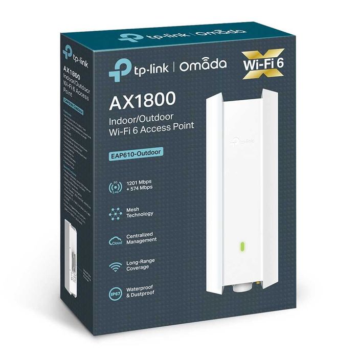 TP-Link EAP610-Outdoor  AX1800 Точка доступа  улицы и помещений +/