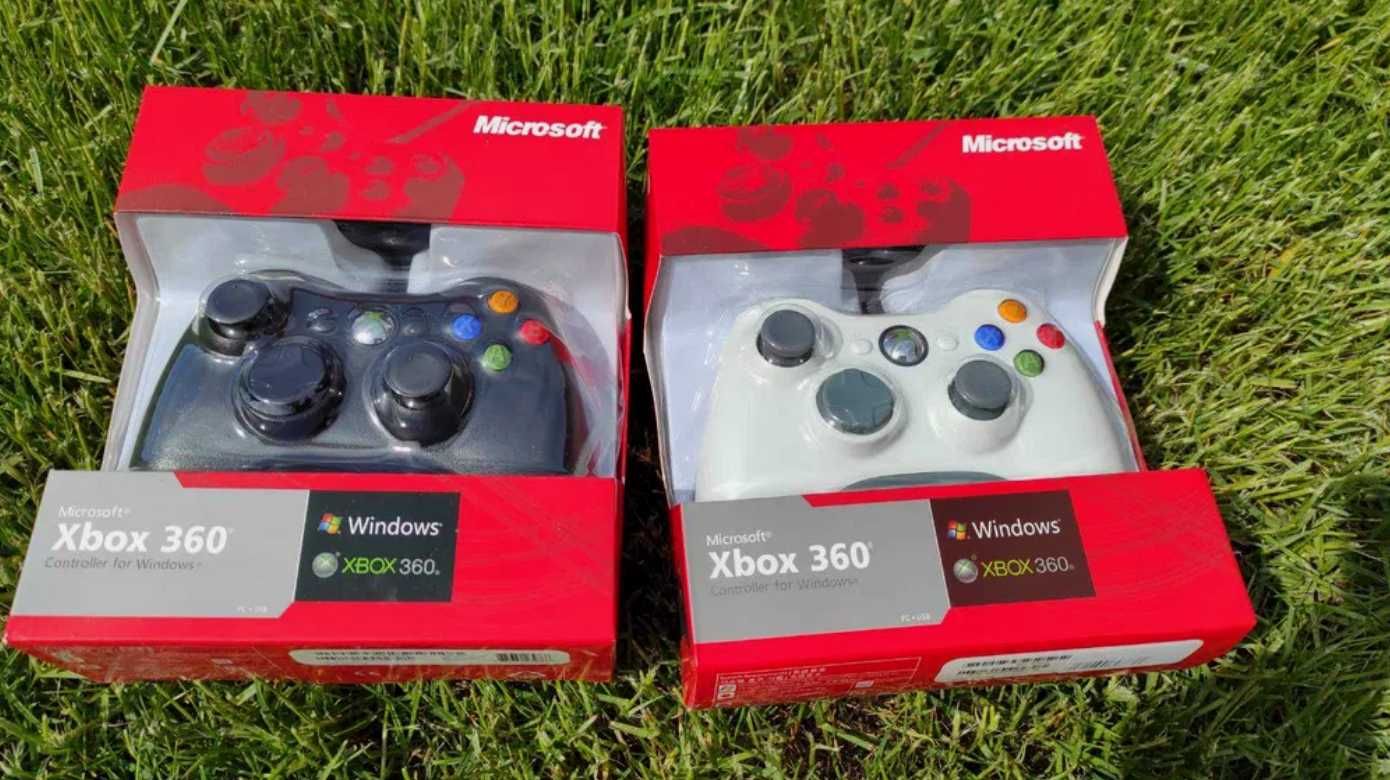 Оригинален Xbox 360 кабелен джойстик геймпад с приемник за PC гр. София ...