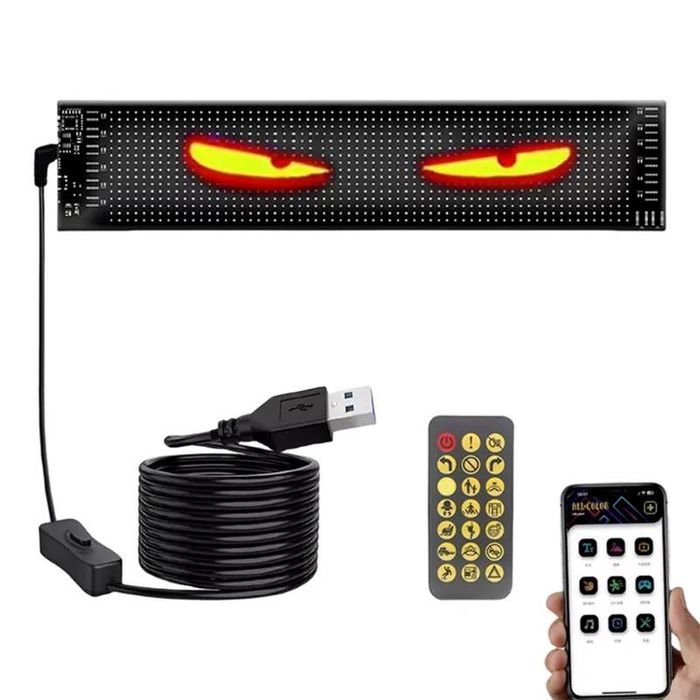 Panou led auto tir semne afisaj digital usb 5v publicitate magazin