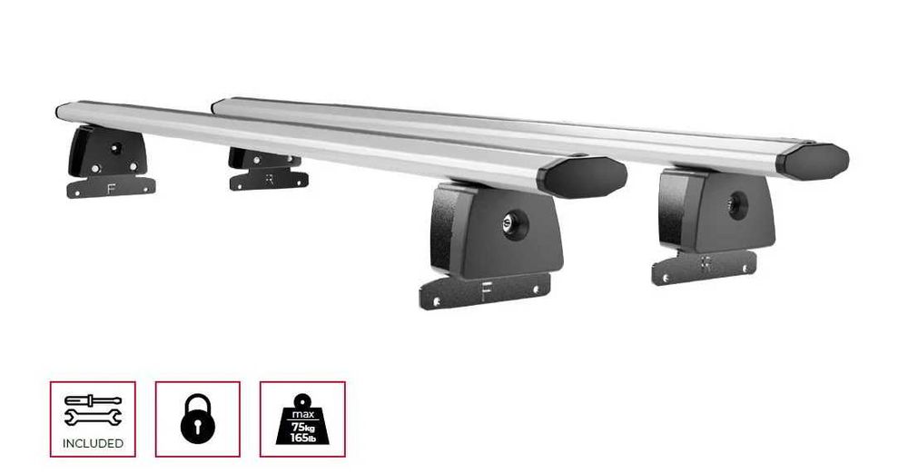 Bare transversale Menabo Dedicate OE Jeep Compass (MP/552) 2016+