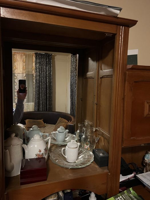 Biblioteca din lemn masiv