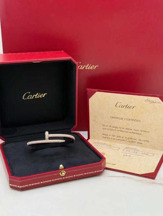 Brățară Cartier Juste Un Clou (Cui) cu cristale - nouă, în cutie