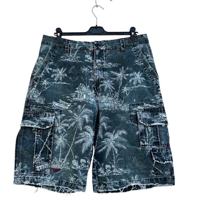 pantaloni scurti Ocean and Earth, design palmieri, marimea 34
