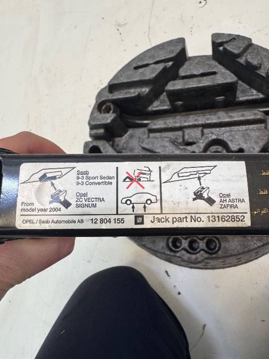 Trusă cric cheie roți Opel Astra G H J Vectra B C D Zafira A B