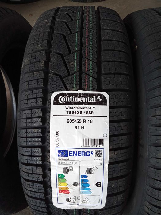 2 Нови зимни гуми 205/55 R16 Continental WC TS860S * SSR RUNFLAT 91H