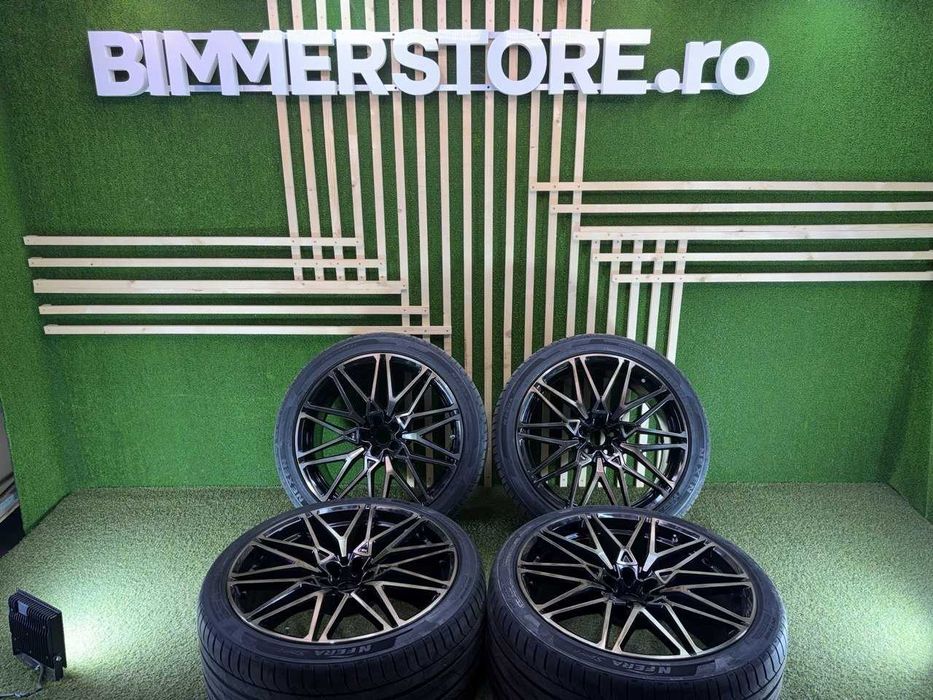 Set jante + cauciucuri BMW X5M F95 X6M F96 R21 fata R22 spate DOT 2025