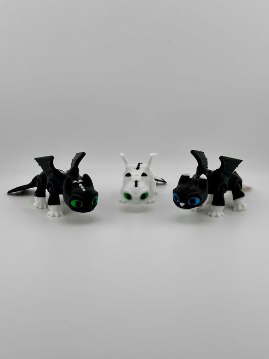 3d модели от филма How to Train Your Dragon Toothless и Lightfury