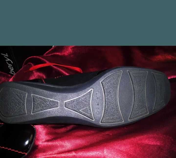 Pantofi dama Lario piele-lac si interior mar 41 noi