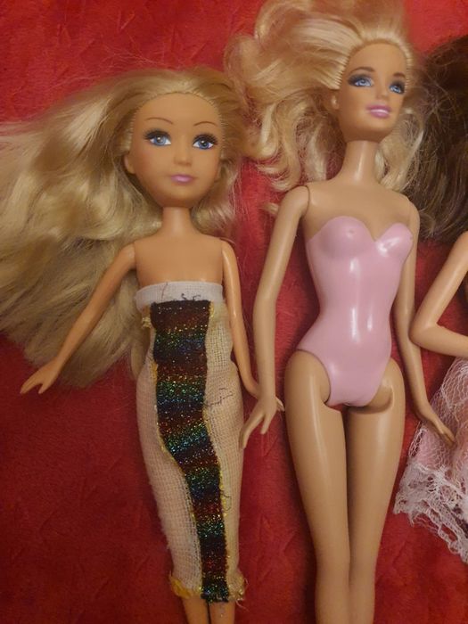 Lot 5 papusi, Barbie Mattel, Steffi Love Simba, blonda, bruneta
