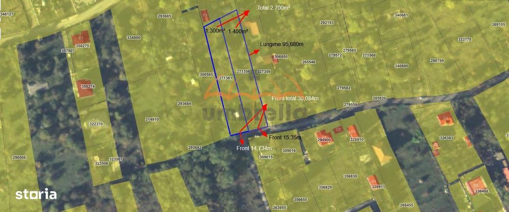 Teren intravila 2.700m² str. Breaza Cluj Napoca