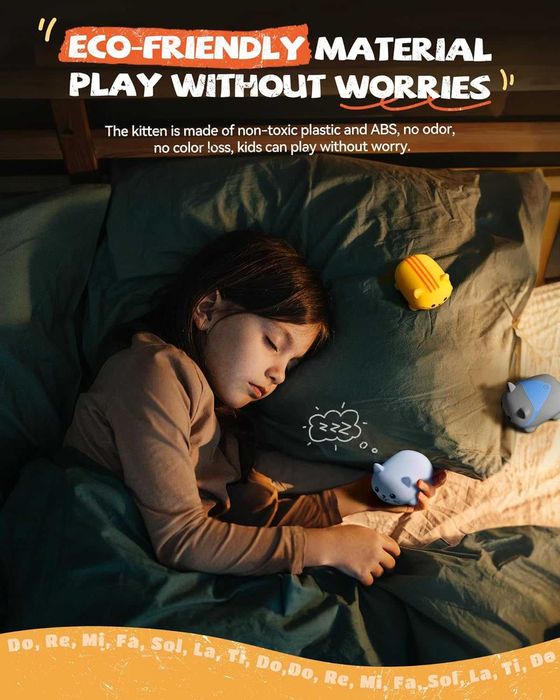 Ruko 3589 Музикални котенца, музикална скала с докосване,3-9 год, 8 бр