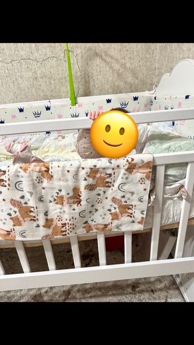 Продам детскую кровать с матрасом