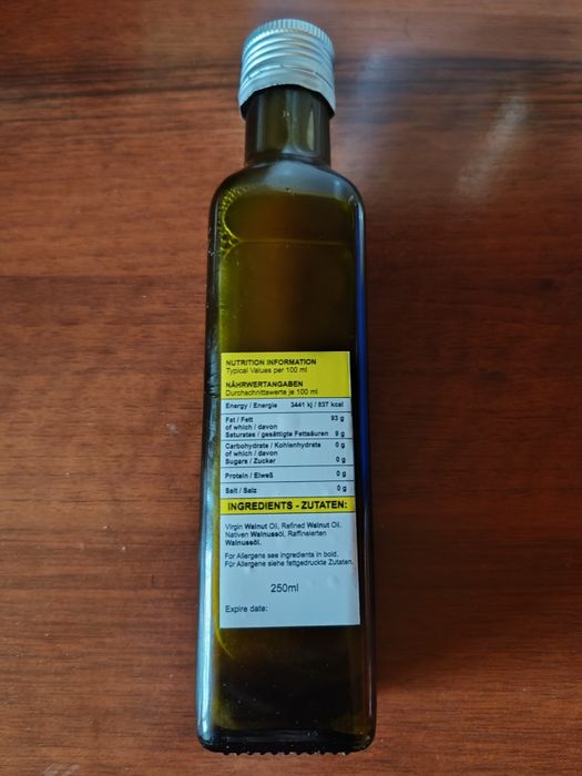 Oferta Ulei de nuca si presat la rece bio