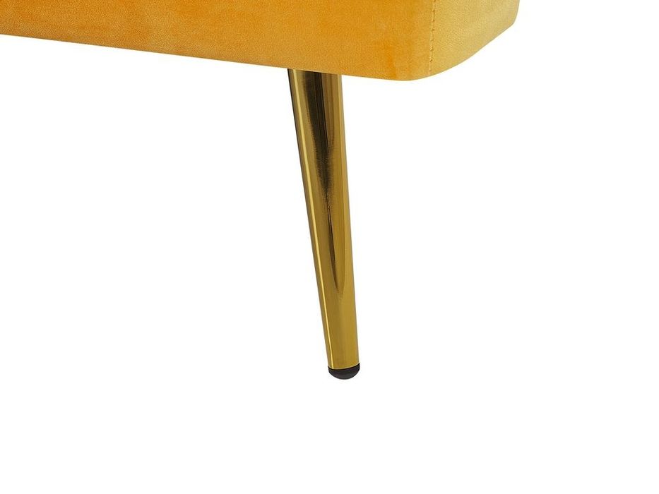 PROMOTIE! NOU Canapea extensibilă "VETTRE", galbenă, catifea