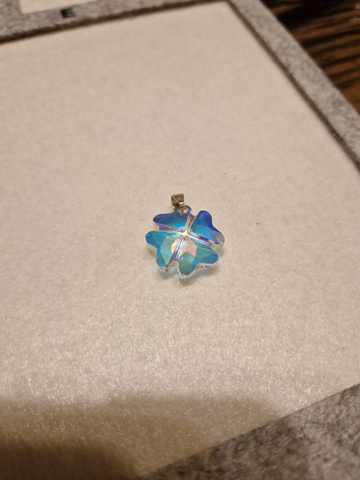 Pandantiv trifoi cristal Swarovski