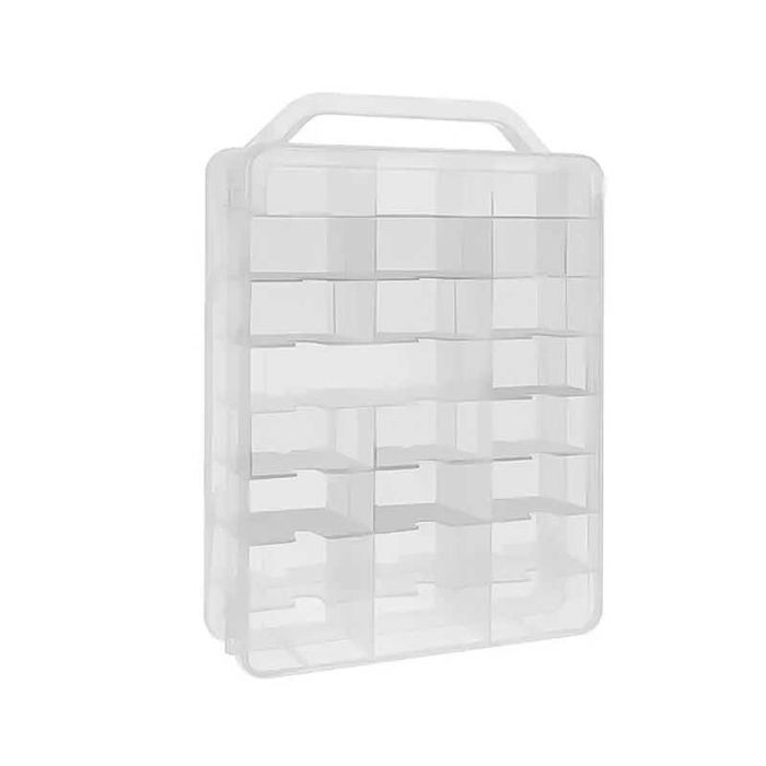 Преносимо куфарче рафт за подреждане на колички, 46 отделения