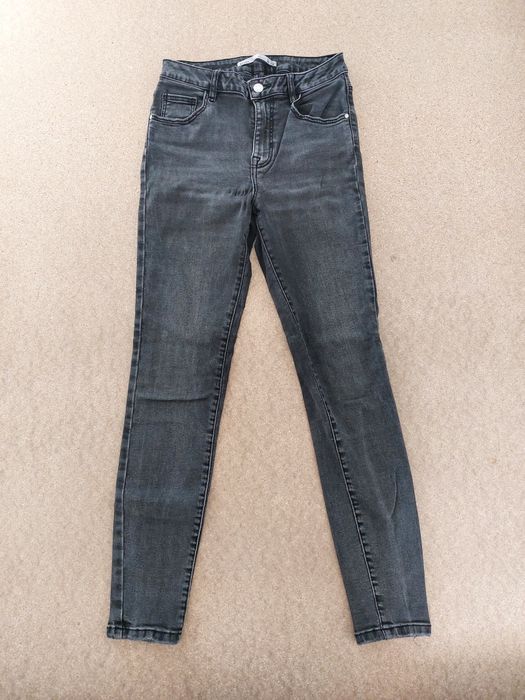 Blugi Lefties, Skinny, Gri, marimea 36