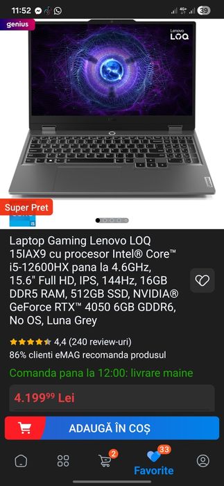 Laptop lenovo loq gaming