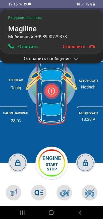 Magiline M3 gsm modullari Tracker 2 va Onix avtomobillari uchun.