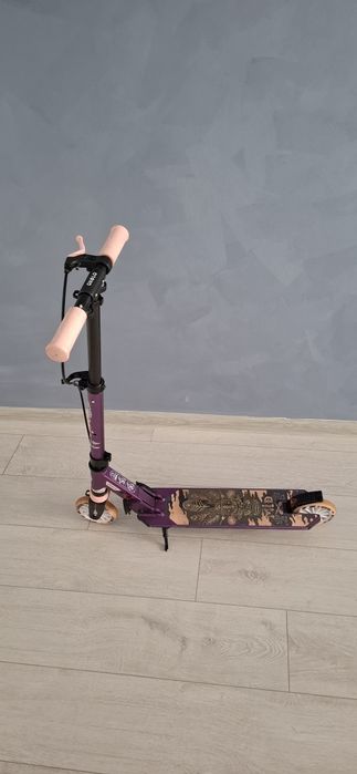 Trotinetă cu suspensii şi frână pe ghidon OXELO