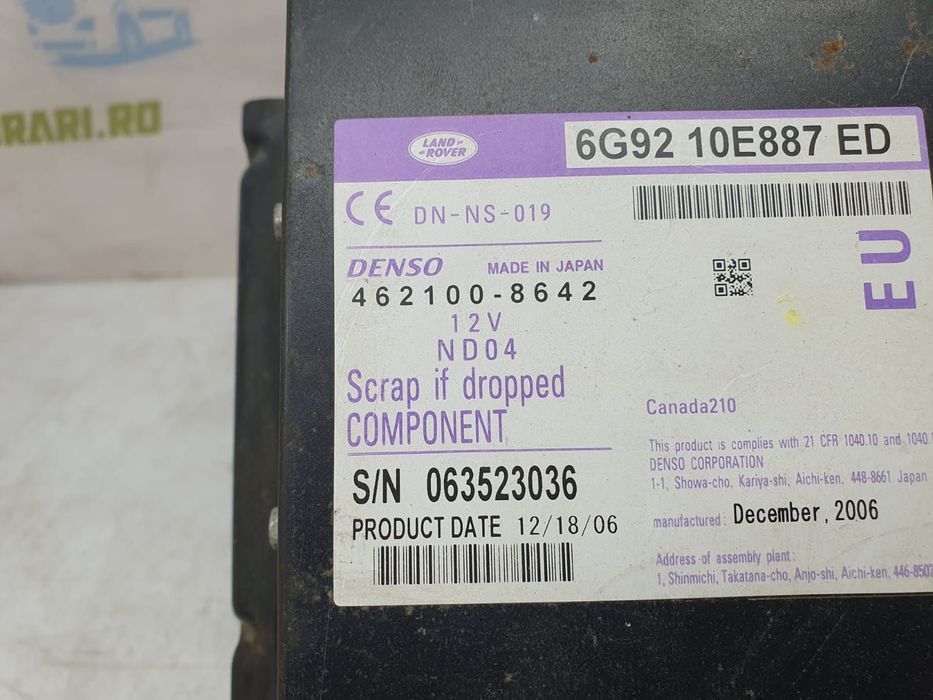 Modul navigatie dvd 6g92-10e887-ed 462100-8642 Land Rover Freelander