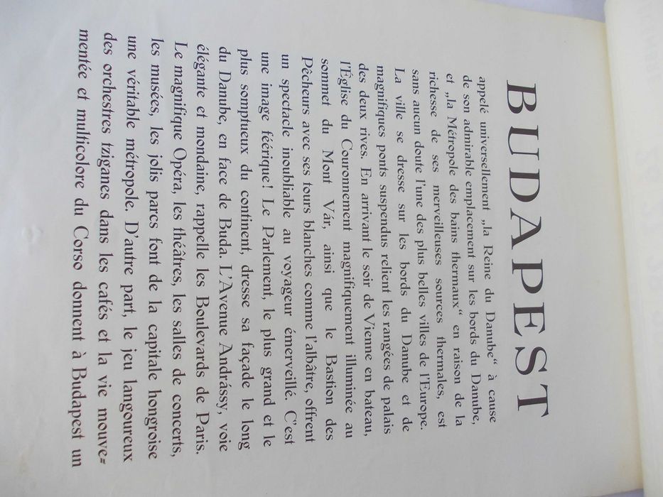 Calendar vechi Budapest 1937