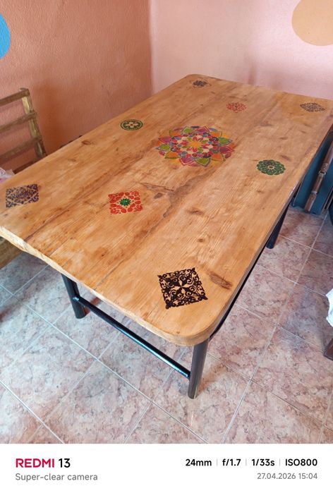 Set rustic masă +scaune