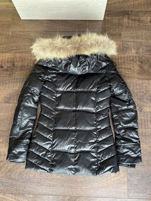 Дамско зимно яке Ellesse с естествен косъм на качулката