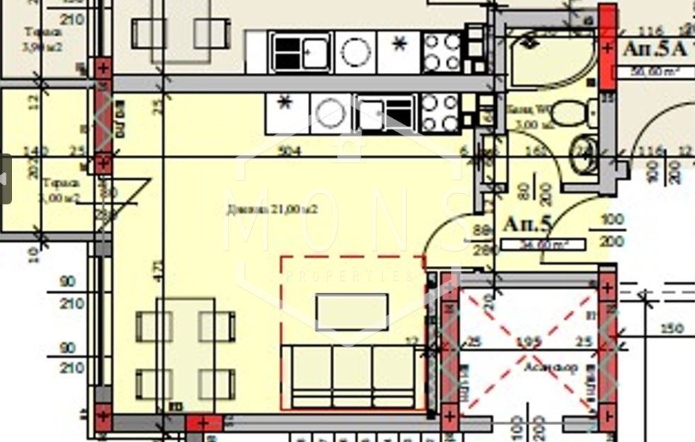 Продава се Едностаен апартамент в Велико Търново, Картала - 42 кв.м за 1427 €/кв.м - Снимка #2
