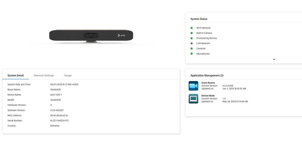 Poly Studio X30 Sistem Videoconferință Profesional zoom teams meet