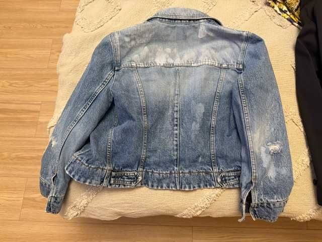Geaca denim DG cu captuseala animalprint
